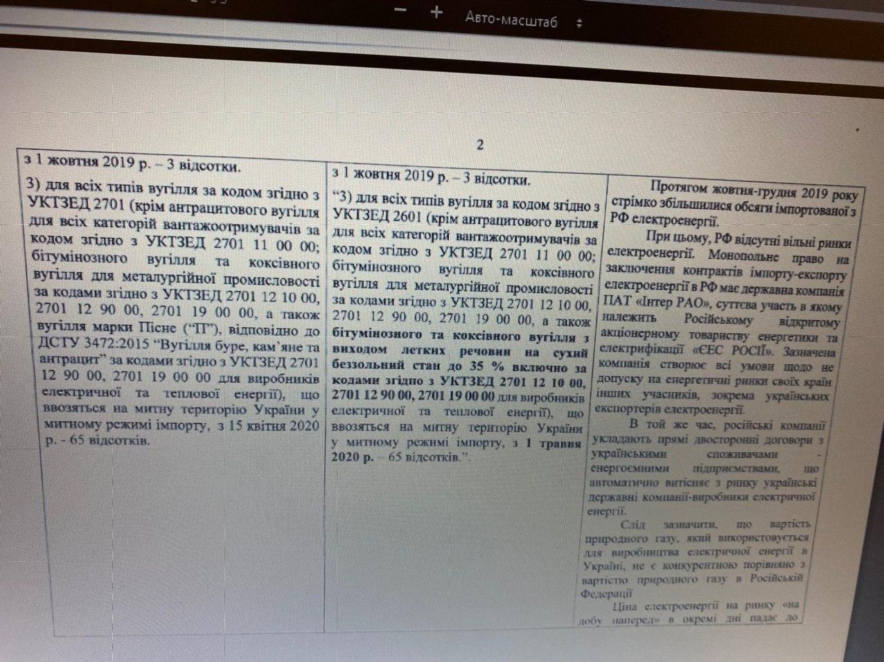 Кабмін запровадив загороджувальне мито на імпорт російського вугілля
